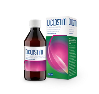 Diclostim, 0,74 mg/ml, roztwór do płukania jamy ustnej i gardła, 250 ml