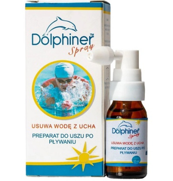 Dolphiner, preparat do uszu po pływaniu, spray, 15 ml