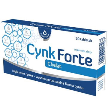 Cynk Forte Chelat, 30 tabletek