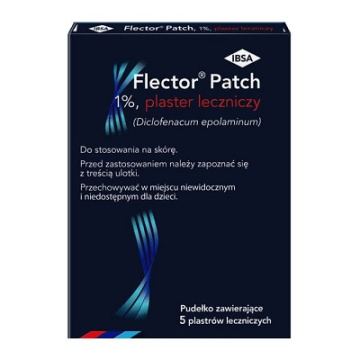 Flector Patch, 1% plaster leczniczy, 5 plastrów