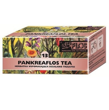 Herba Flos, Pankreaflos, Tea 13, herbatka wspomagająca działanie trzustki, 20 saszetek
