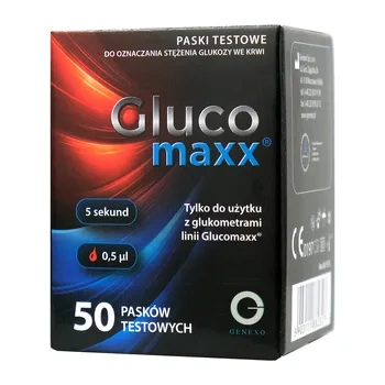 Glucomaxx, testy paskowe, 50 sztuk