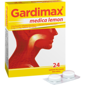 Gardimax Medica Lemon, 24 tabletek do ssania