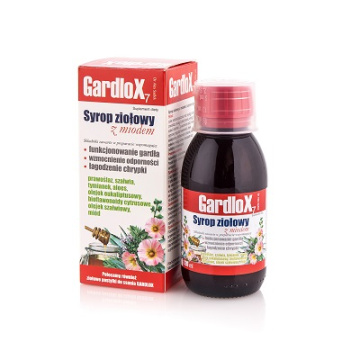 Gardlox, syrop ziołowy z miodem, 120 ml