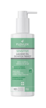 Flos-Lek Sensitive, łagodny żel do mycia twarzy do skóry wrażliwej, 175 ml