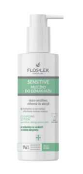 Flos-Lek Sensitive, mleczko do demakijażu do skóry wrażliwej, 175 ml