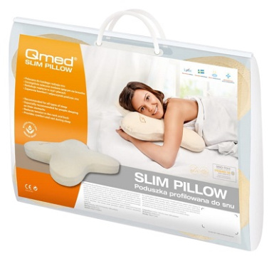 Qmed, poduszka profilowana do snu, Slim Pillow, 1 sztuka