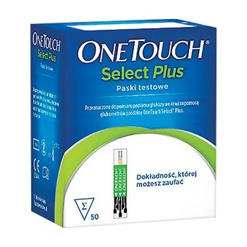 One Touch Select Plus testy paskowe, 50 sztuk