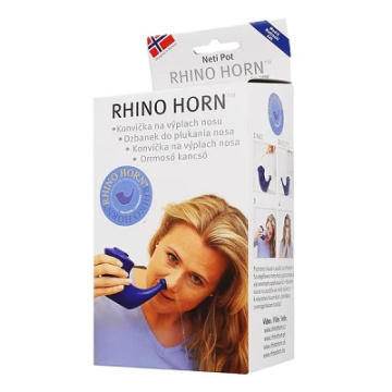 Rhino Horn, dzbanek do płukania nosa, niebieski, 1 sztuka
