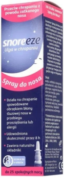 Snoreeze spray do nosa przeciw chrapaniu 10 ml
