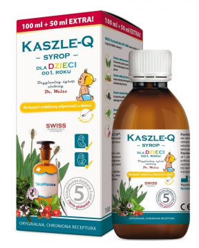 Kaszle-Q, syrop dla dzieci, 150 ml