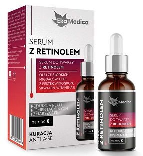EkaMedica, serum do twarzy z retinolem, na noc, 20 ml
