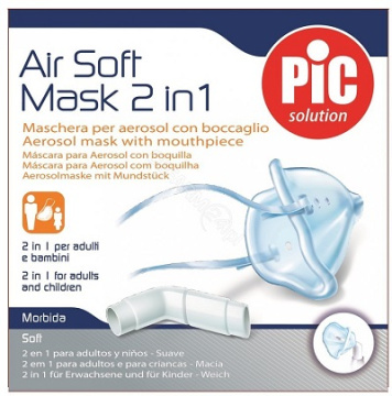 PIC AirSoft, maska do inhalatora, 2w1, miękka, 1 sztuka