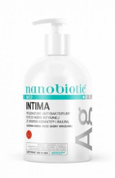 Nanobiotic Med Silver Intima, płyn do higieny intymnej, 500 ml