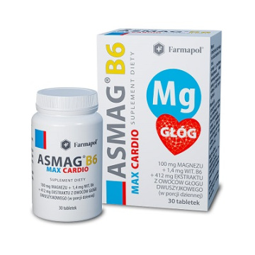 Asmag B6 Max Cardio, 30 tabletek