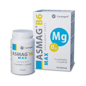 Asmag B6 MAX, 50 tabletek