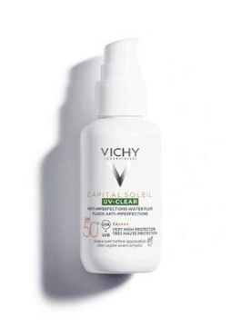 Vichy Capital Soleil, UV-Clear, SPF50+ Fluid przeciw niedoskonałościom, 40 ml