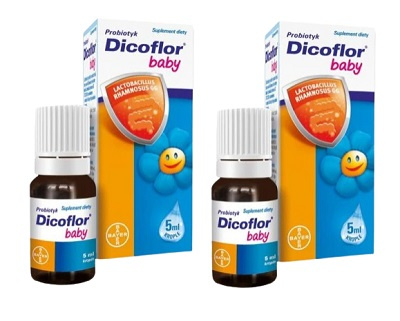 Dicoflor baby krople, dwupak - 2 x 5 ml