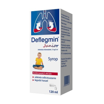 Deflegmin Junior, syrop 15mg/5ml, 120 ml