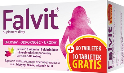 Falvit, 60 tabletek + 10 tabletek