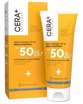 Cera+ Solutions, krem ochronny SPF50, skóra wrażliwa, 50 ml