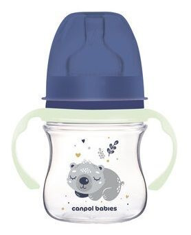 Canpol, butelka antykolkowa, Easy Start, Sleepy Koala, blue, od urodzenia, 35/236, 120 ml