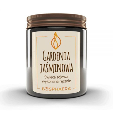 BOSPHAERA, świeca sojowa Gardenia Jaśminowa, 190 g
