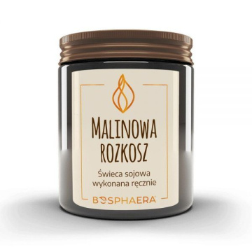 BOSPHAERA, świeca sojowa Malinowa Rozkosz, 190 g