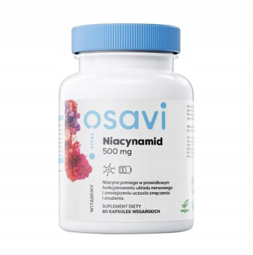 OSAVI, Niacynamid 500 mg, 60 kapsułek