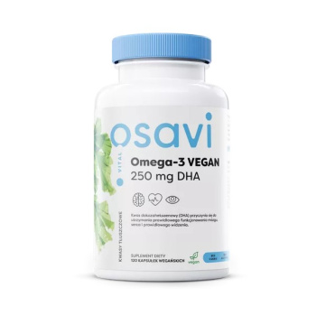 OSAVI, Omega-3 VEGAN, 250 mg DHA, 120 kapsułek