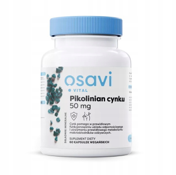 OSAVI, Pikolinian Cynku 50 mg, 60 kapsułek