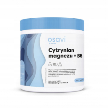 OSAVI, Cytrynian magnezu + Witamina B6, 250 g