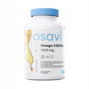OSAVI, Omega-3 Extra 1300 mg, 120 kapsułek
