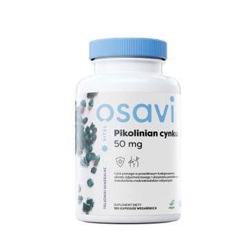 OSAVI, Pikolinian Cynku 50 mg, 180 kapsułek