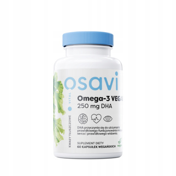 OSAVI, Omega-3 250 mg DHA, 60 kapsułek