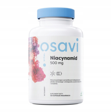 OSAVI, Niacynamid 500 mg, 120 kapsułek