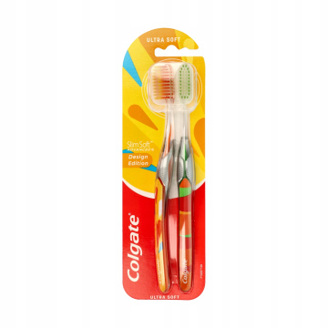 COLGATE Slim Soft Advanced szczoteczka do zębów miękka 2 sztuki