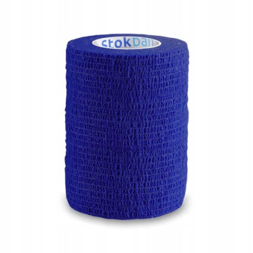 STOKBAN samoprzylepny bandaż elastyczny ciemnoniebieski, 7,5cm x 4,5m, 1 sztuka