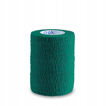 STOKBAN samoprzylepny bandaż elastyczny ciemnozielony, 7,5cm x 4,5m,  1 sztuka