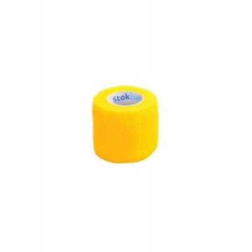 STOKBAN samoprzylepny bandaż elastyczny żółty, 5cm x 4,5m, 1 sztuka