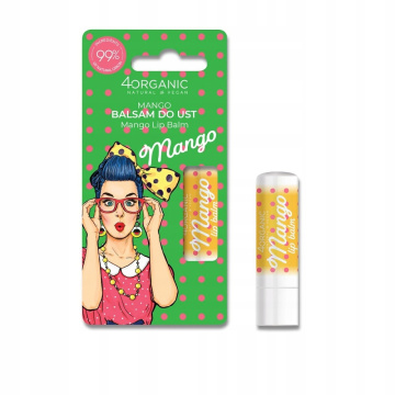 4ORGANIC Pin-Up Girl naturalny balsam do ust mango 5 g