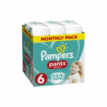 PAMPERS Pants pieluchomajtki rozmiar 6 132 sztuk