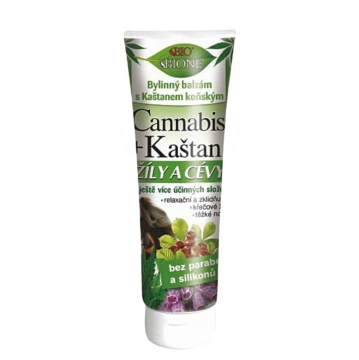 BIONE, balsam ziołowy Cannabis z kasztanowcem, 200 ml