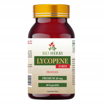 BIO HERBS Lycopene Forte 20 mg, 60 kapsułek