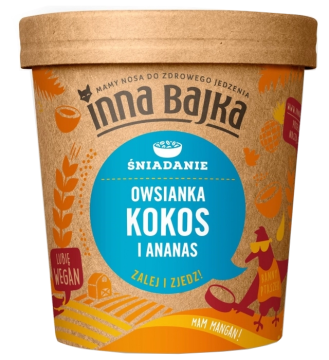 INNA BAJKA owsianka kokos i ananas, 70 g ŚNIADANIE