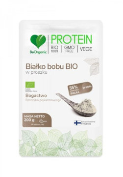 BeOrganic - Białko Bobu BIO w proszku 200 g
