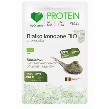 BeOrganic - Białko konopne BIO w proszku, 200 g