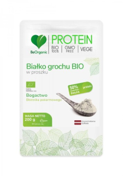 BeOrganic - Białko grochu BIO w proszku, 200 g