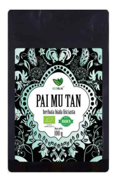EcoBlik - Herbata ekologiczna biała liściasta PAI MU TAN, 100g