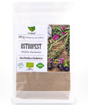 EcoBlik - Herbatka ziołowa Ostropest mielony ekologiczny, 200 g